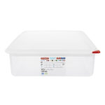 Araven Polypropylen 1/1 Gastronorm Lebensmittelbehälter 13,7 Ltr mit Deckel (4 Stück)