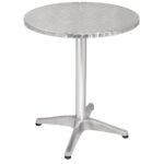 Bolero runder Bistrotisch Edelstahl 1 Bein 60cm – Bild 2