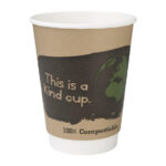 Fiesta Compostable Kompostierbare Heißgetränkebecher doppelwandig 35,5cl (500 Stück) – Bild 5