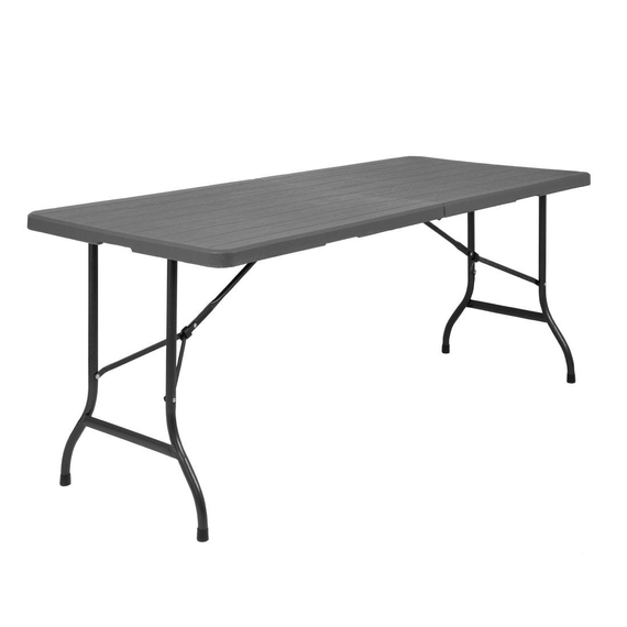 download_8keb-u5.jpg Bolero Korbgeflecht-Effekt Rechteckiger Klapptisch 6ft – Bild 1