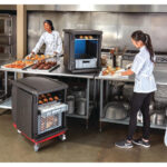 Cambro isolierter Frontlader Lebensmitteltransportbehälter 155L mit verstellbaren Schienen – Bild 2