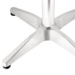 Bolero quadratischer Bistrotisch Edelstahl 1 Bein 70cm – Bild 4