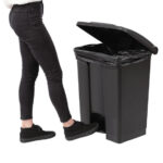 Jantex Küchenpedaleimer schwarz 65L – Bild 5