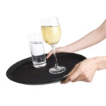Olympia Kristallon Fiberglas Antirutsch Serviertablett rund 35,6cm – Bild 5