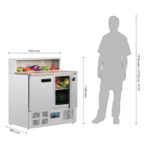 Polar Serie G Pizzakühltisch 2-türig 288L – Bild 10