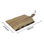 Olympia Servierbrett Akazienholz Wellenform 30,5 x 21,5cm – Bild 2