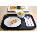 Olympia Kristallon Polypropylen-Schnellserviertablett Schwarz Groß 450mm – Bild 4
