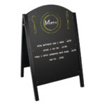 Olympia Straßentafel Metall schwarz – Bild 2