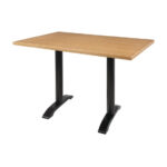 Bolero rechteckige Tischplatte Eschenfurnier vorgebohrt 110 x 70cm – Bild 5