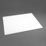 Hygiplas Hochdichte Weiße Schneidebrett Groß 600x450x12mm – Bild 2