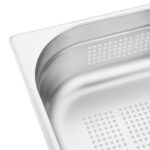 Vogue GN-Behälter Edelstahl 10cm GN1/2 gelocht – Bild 5