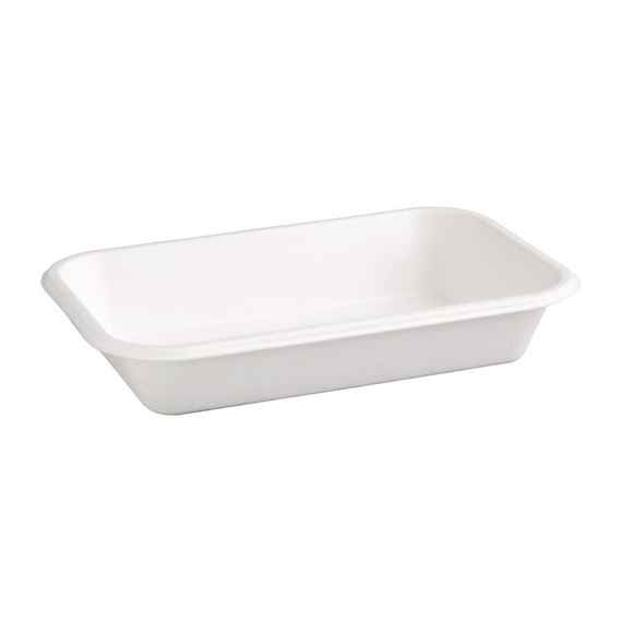 download_9hux-as.jpg Fiesta Compostable kompostierbare Menüschalen aus Bagasse 68cl (50 Stück) – Bild 1