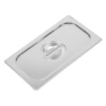 Vogue Strapazierfähiger Deckel für GN-Behälter 1/3 Edelstahl – Bild 2