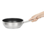 Vogue Antihaft Teflon Edelstahl Platin Plus Sauté Pfanne 240mm – Bild 6