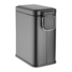 Jantex Schmaler Waschraum Mülleimer Schwarz 5Ltr – Bild 4