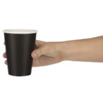 Fiesta Recyclable Coffee To Go Becher 340ml schwarz x1000 (1000 Stück) – Bild 4