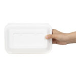 Fiesta Kompostierbare Bagasse Lebensmittelbehälter 9x6" (200 Stück) – Bild 3