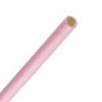 Fiesta Compostable kompostierbare Papierstrohhalme rosa (250 Stück) – Bild 2