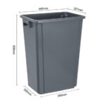 Jantex Slim Mülleimer Grau 60Ltr – Bild 5