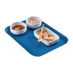 Cambro Epictread rechteckiges rutschfestes Fiberglastablett blau 35x27cm – Bild 2