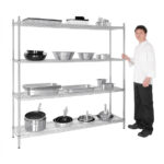 Vogue 4 Reihen Drahtregal-Kit 1830x460mm – Bild 2