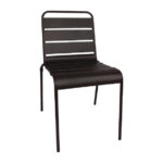 Bolero Bistrostühle Stahl schwarz (4 Stück) – Bild 2