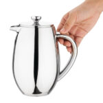 Olympia gerundete isolierte French Press Edelstahl 80cl – Bild 2