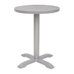 Bolero hellgraue runde Aluminium Tischplatte 580mm – Bild 5