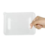 Fiesta Recycelbare PET-Deckel für Bagasse-Behälterbasen (100 Stück) – Bild 4
