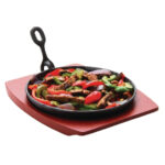 Olympia runde gusseiserne Servierpfanne 22cm – Bild 2