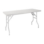 Vogue klappbarer Arbeitstisch aus Edelstahl 1220x610x780mm