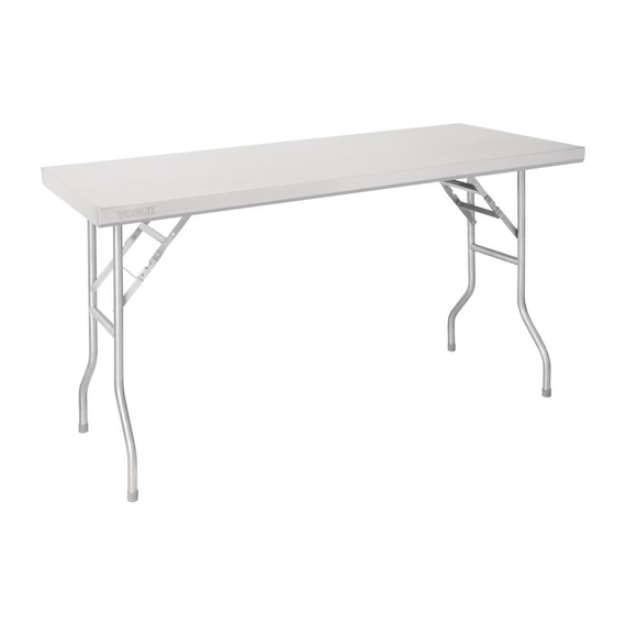 download_a6lh-5u.jpg Vogue klappbarer Arbeitstisch aus Edelstahl 1220x610x780mm – Bild 1