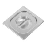 Vogue Strapazierfähiger Deckel für GN-Behälter 1/6 Edelstahl – Bild 2