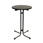 Monaco runder Stehtisch Metall grau 80cm