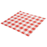 Rot kariertes Pergamentpapier 25x25cm (200 Stück) – Bild 2
