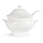 Olympia Whiteware Suppenterrine und Kelle 2,5L – Bild 6