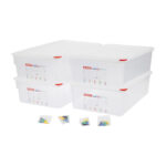 Araven Polypropylen 1/1 Gastronorm Lebensmittel-Aufbewahrungsbox 21L (4 Stück) – Bild 7