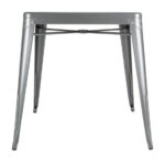 Bolero Bistro quadratischer Bistrotisch aus Stahl Grau 66cm – Bild 3