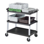 Cambro großer Servierwagen mit 3 Ablagen – Bild 2