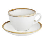 Olympia Kiln Cappuccinotassen Kreideweiß 34cl (6 Stück) – Bild 4