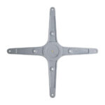 Bolero Tischfuß mit Fußkreuz Aluminium 68cm hoch – Bild 4