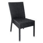 Bolero Rattanstühle anthrazit (4 Stück) – Bild 4