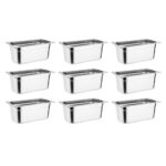 Vogue GN-Behälter Set 9x GN1/3 100mm