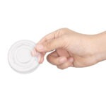 Fiesta Becherdeckel aus recycelbarem PET-Bagasse, transparent (1000 Stück) – Bild 4