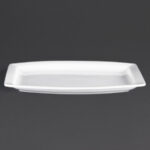 Olympia Whiteware rechteckige Teller 32 x 21cm (6 Stück) – Bild 4