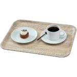 Cambro Madeira laminiertes Serviertablett helle Eiche 46cm – Bild 3