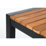 Bolero quadratischer Stahl und Akazienholz Bartisch 60cm – Bild 8