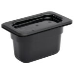 Vogue GN-Behälter GN1/9 schwarz 100mm – Bild 2