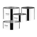 Vogue Moussering Edelstahl 3,5 x 9cm – Bild 4