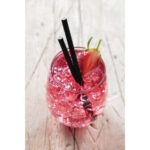Fiesta Compostable Kompostierbare Cocktailtrinkhalme aus Papier schwarz (250 Stück) – Bild 5